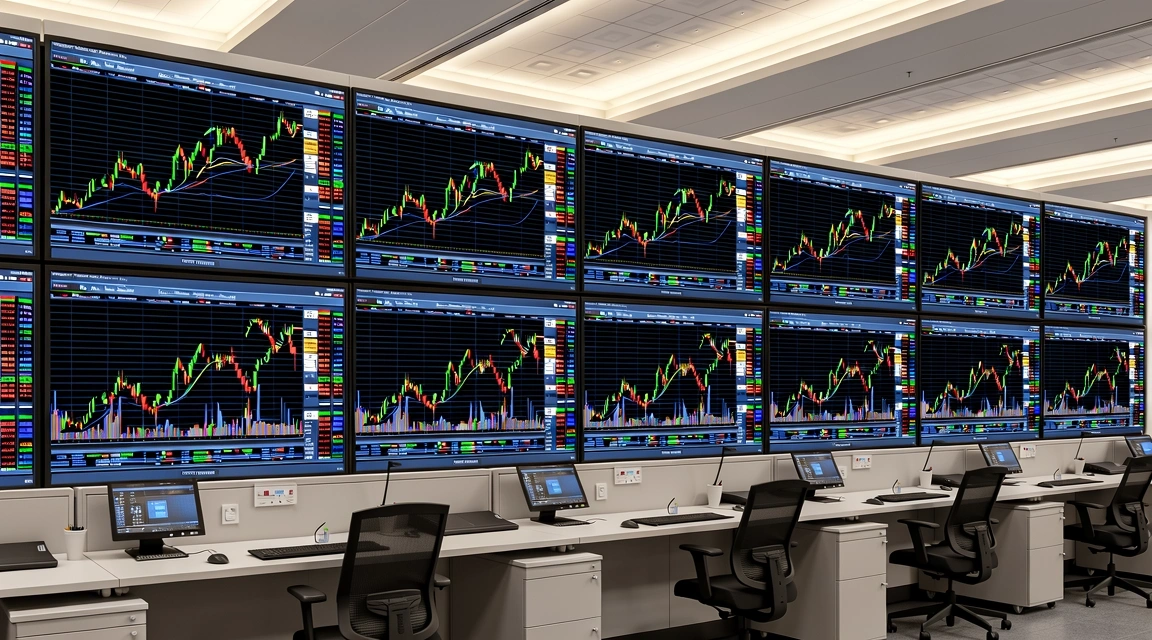Real-time market analytics visualization