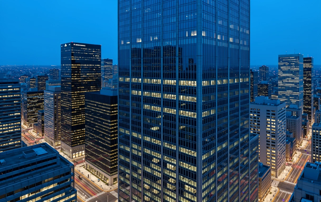 Asia financial center atmosphere